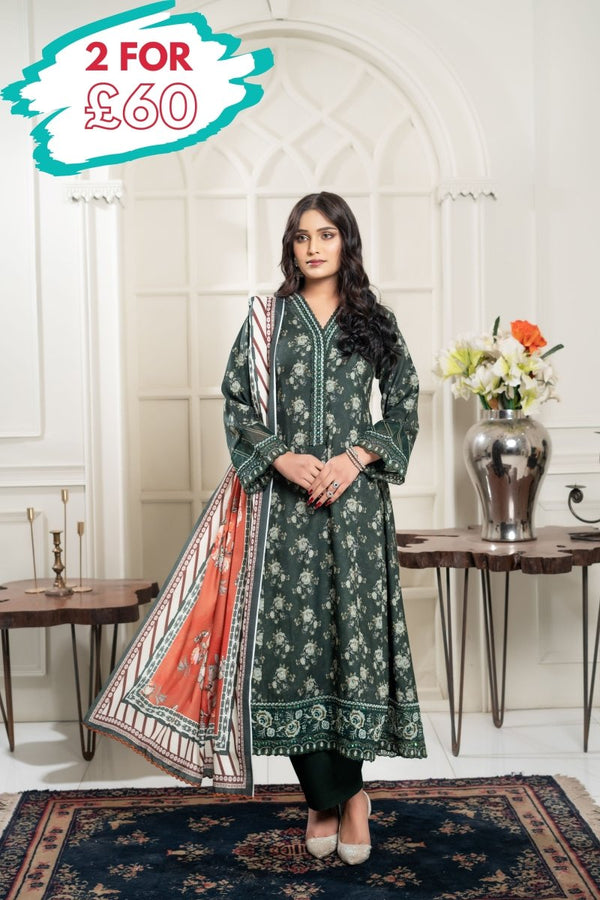 Munira Dhanak 3 Piece A Line Dress MUN616 - Designer dhaage