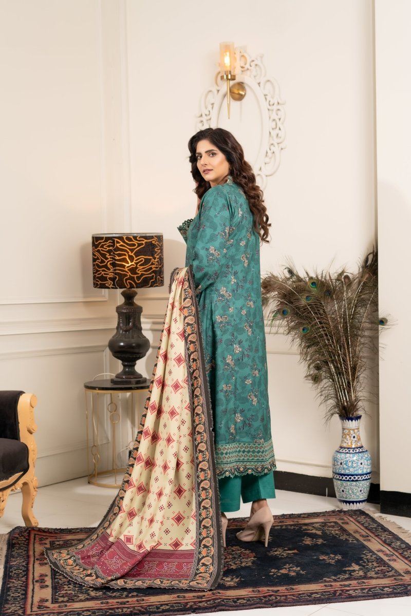 Munira Dhanak 3 Piece A Line Dress MUN617 - Designer dhaage