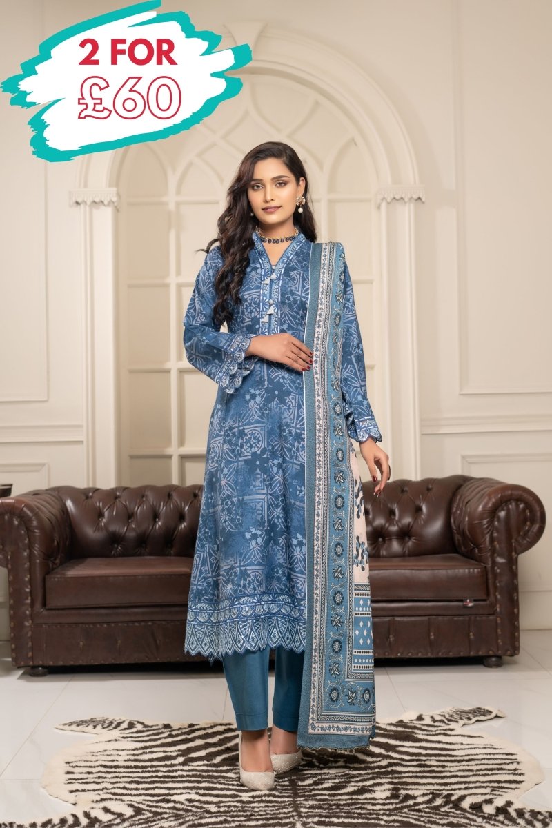 Munira Dhanak 3 Piece A Line Dress MUN621 - Designer dhaage