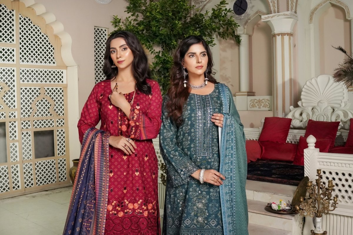 Munira Dhanak 3 Piece Pakistani Suit MUN584 - Designer dhaage