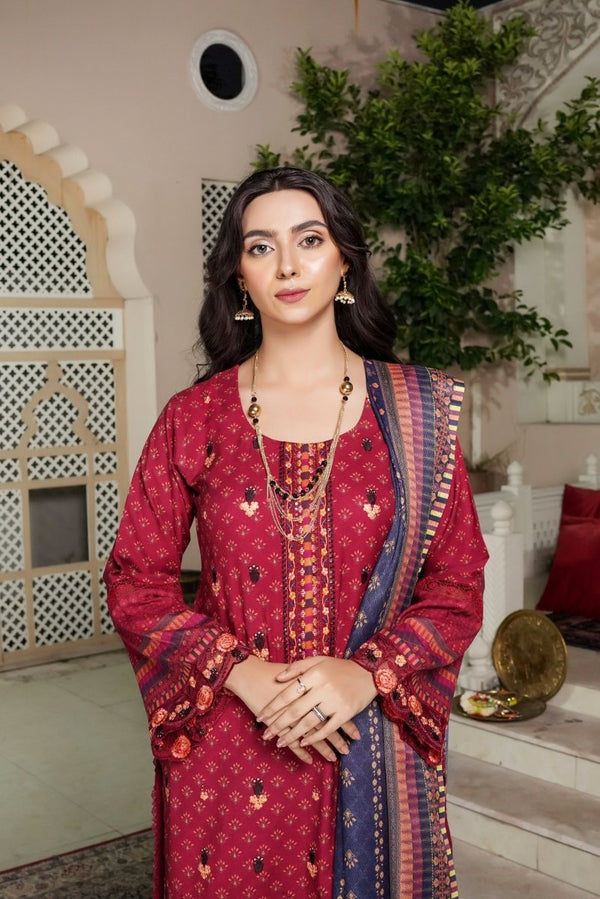 Munira Dhanak 3 Piece Pakistani Suit MUN585 - Designer dhaage