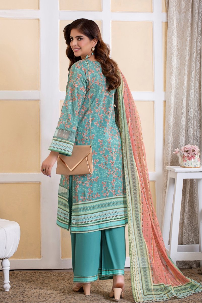 Munira Lawn 3 Piece Pakistani Suit MUN567 - Designer dhaage