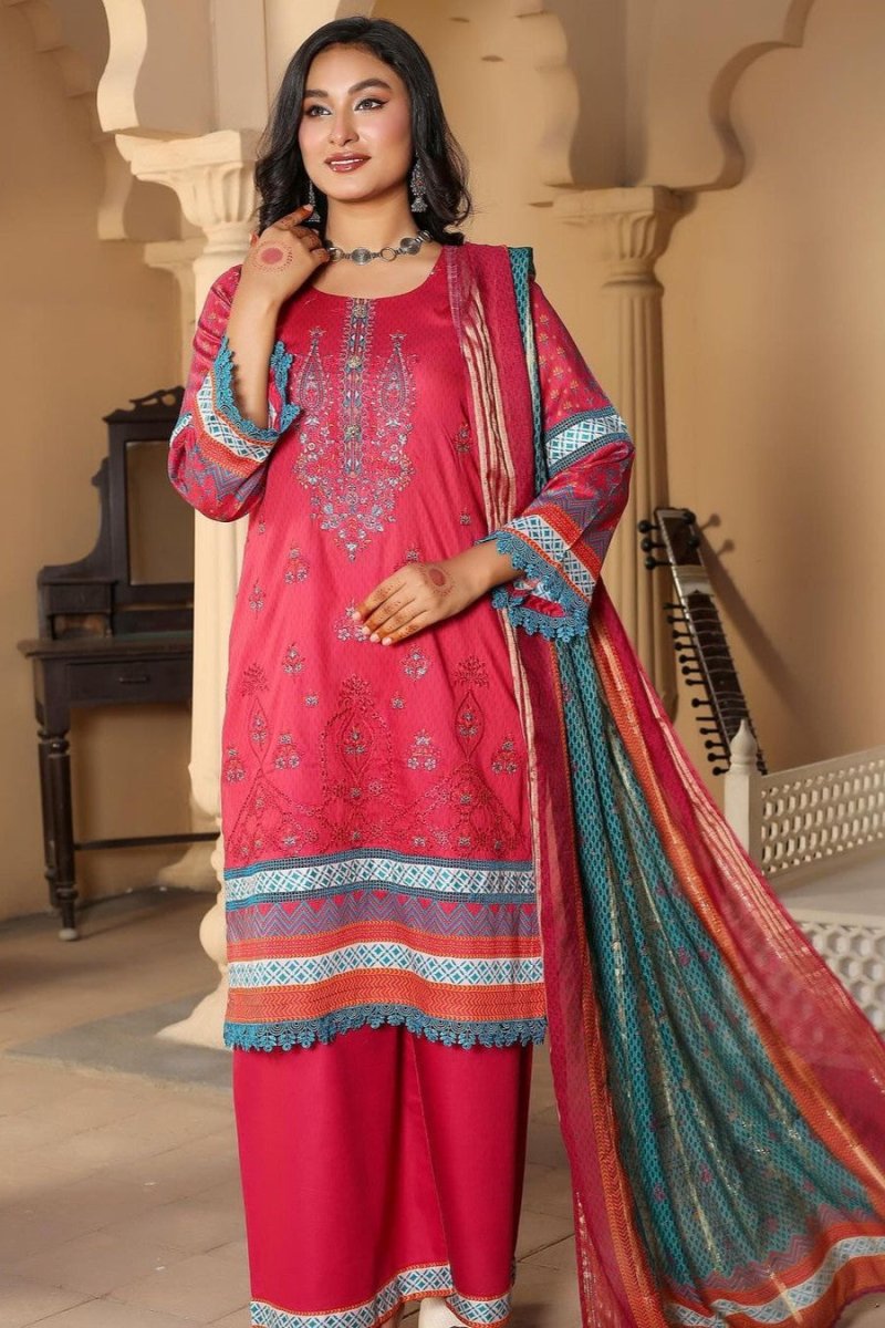 Munira Lawn 3 Piece Pakistani Suit MUN572 - Designer dhaage