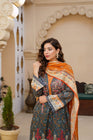 Munira Lawn 3 Piece Pakistani Suit MUN578 - Designer dhaage