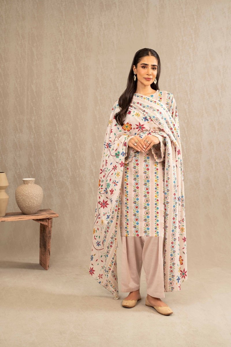 Nishat Khaddar 3 Piece Shalwar Kameez NIS09 - Designer dhaage