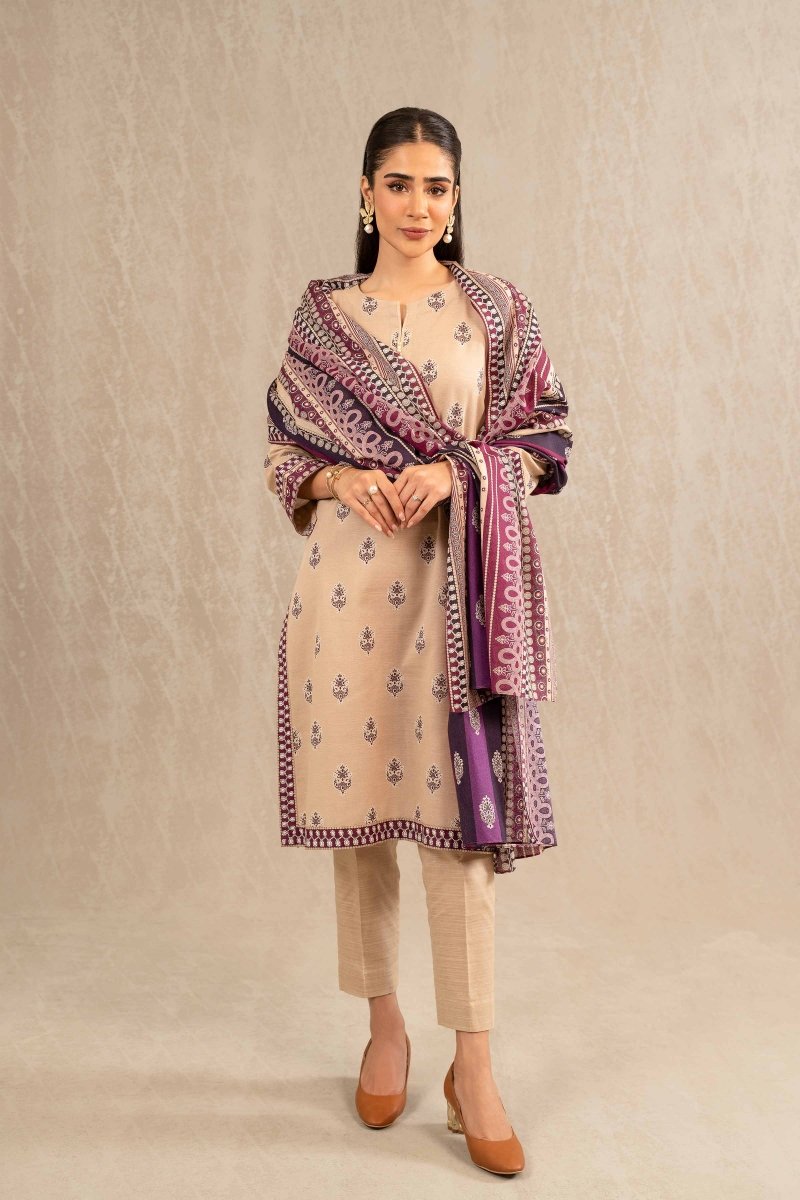 Nishat Khaddar 3 Piece Suit NIS06 - Designer dhaage