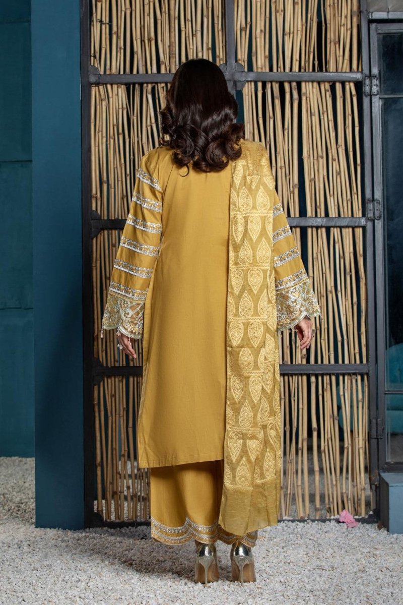 Parishey Embroidered 3 Piece Pakistani Suit PAR07-Designer dhaage
