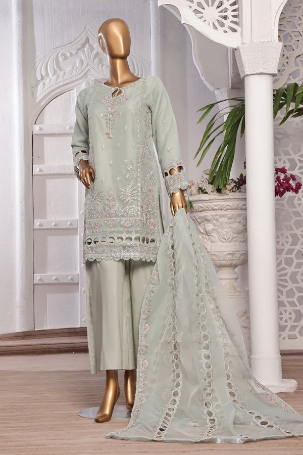 Sada Bahar Embroidered Organza Pakistani Party Wear SBA108 - Designer dhaage