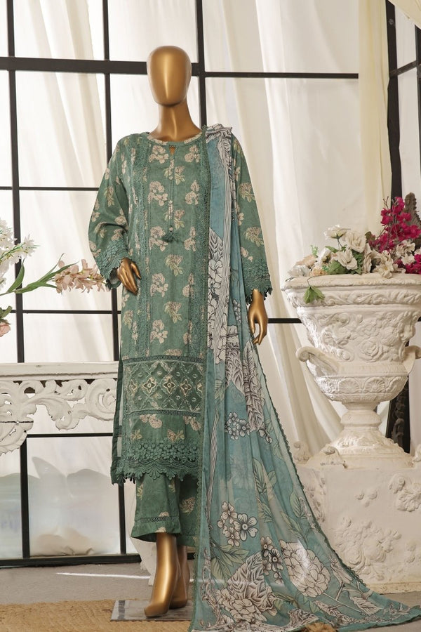 Sada Bahar Lawn Lacework Pakistani Suit SBA112 - Designer dhaage