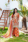 Sajni Embroidered Chiffon Mehndi Gharara Outfit SAJ11 - Designer dhaage