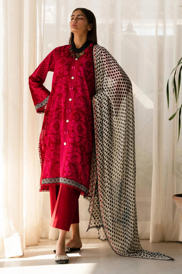 Sana Safinaz Mahay 10A Pakistani Lawn Suit SAN264 - Designer dhaage