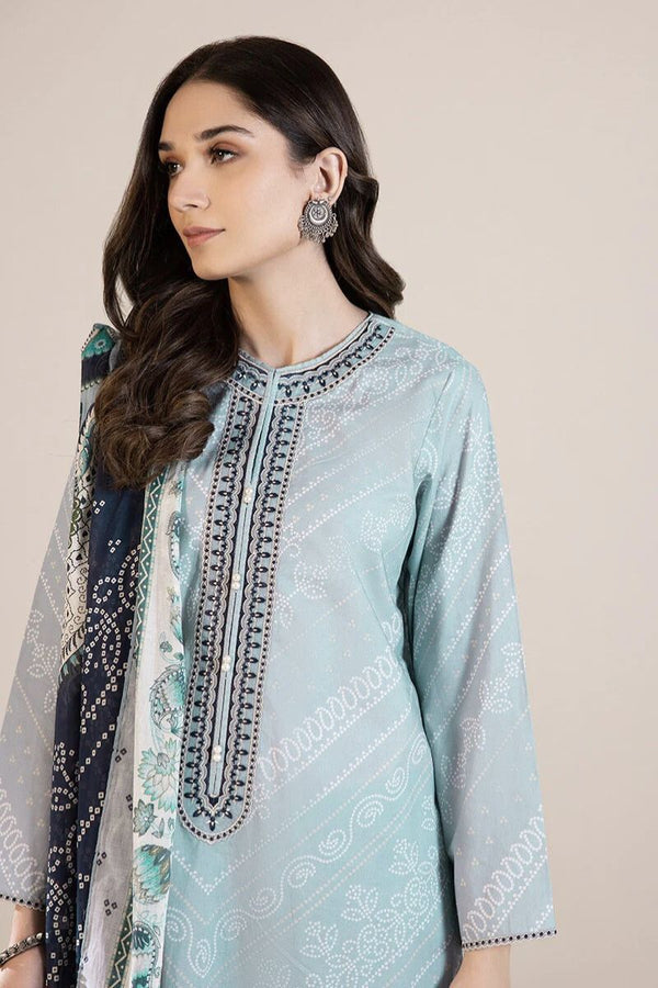 Sapphire Cambric 3 Piece Suit SAP151 - Designer dhaage