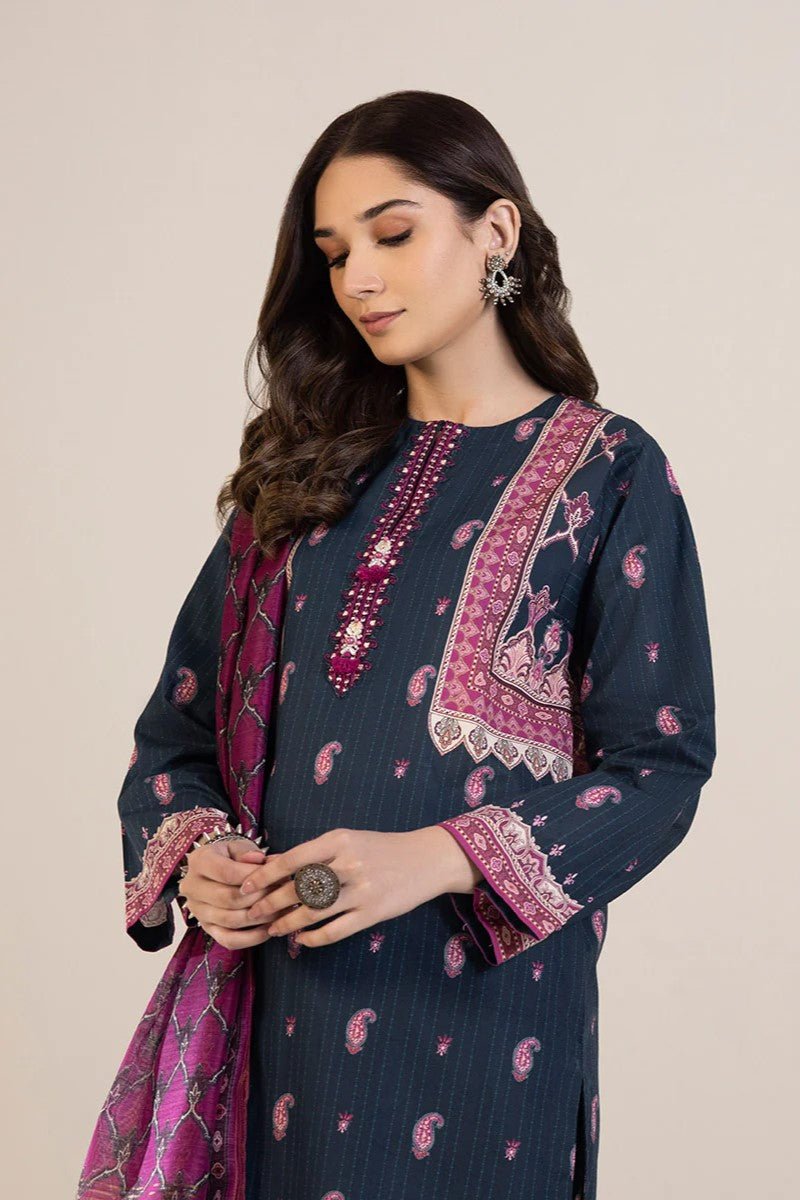 Sapphire Cambric 3 Piece Suit SAP152 - Designer dhaage