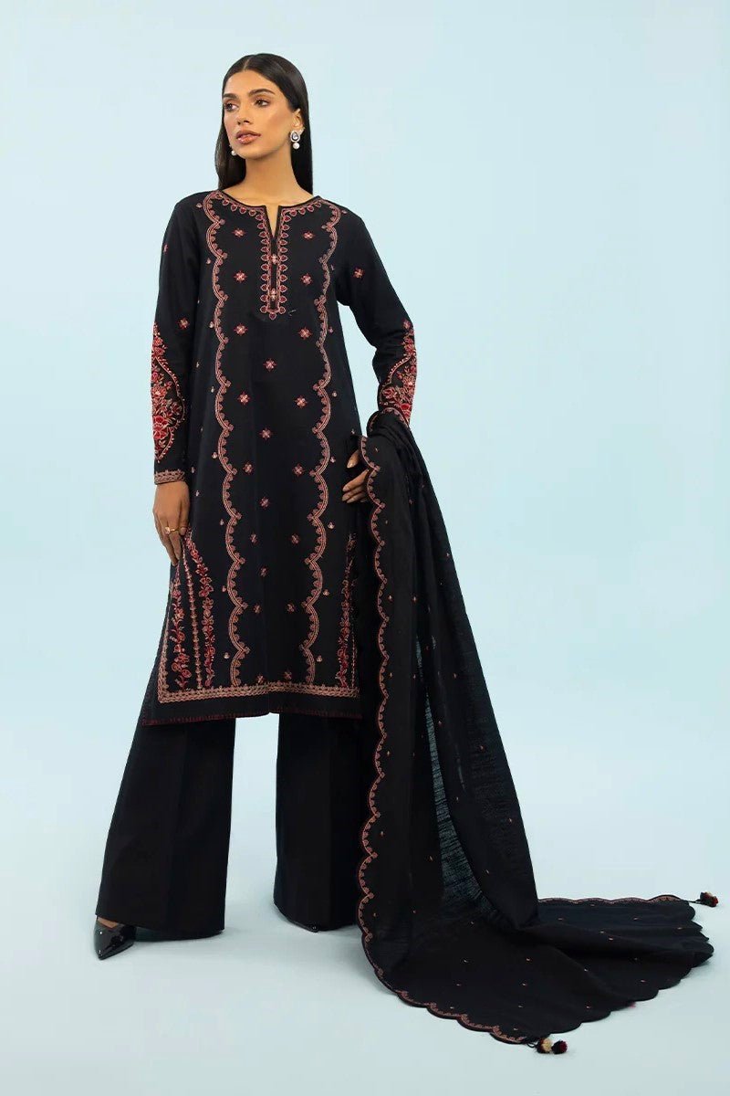 Sapphire Embroidered Khaddar 3 Piece Suit SAP192 - Designer dhaage