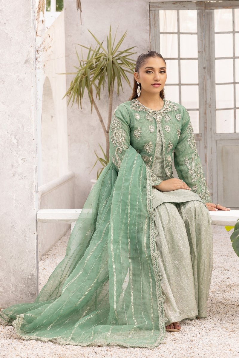 Simrans Luxury Pakistani Wedding Wear Gharara SIM186 - Designer dhaage