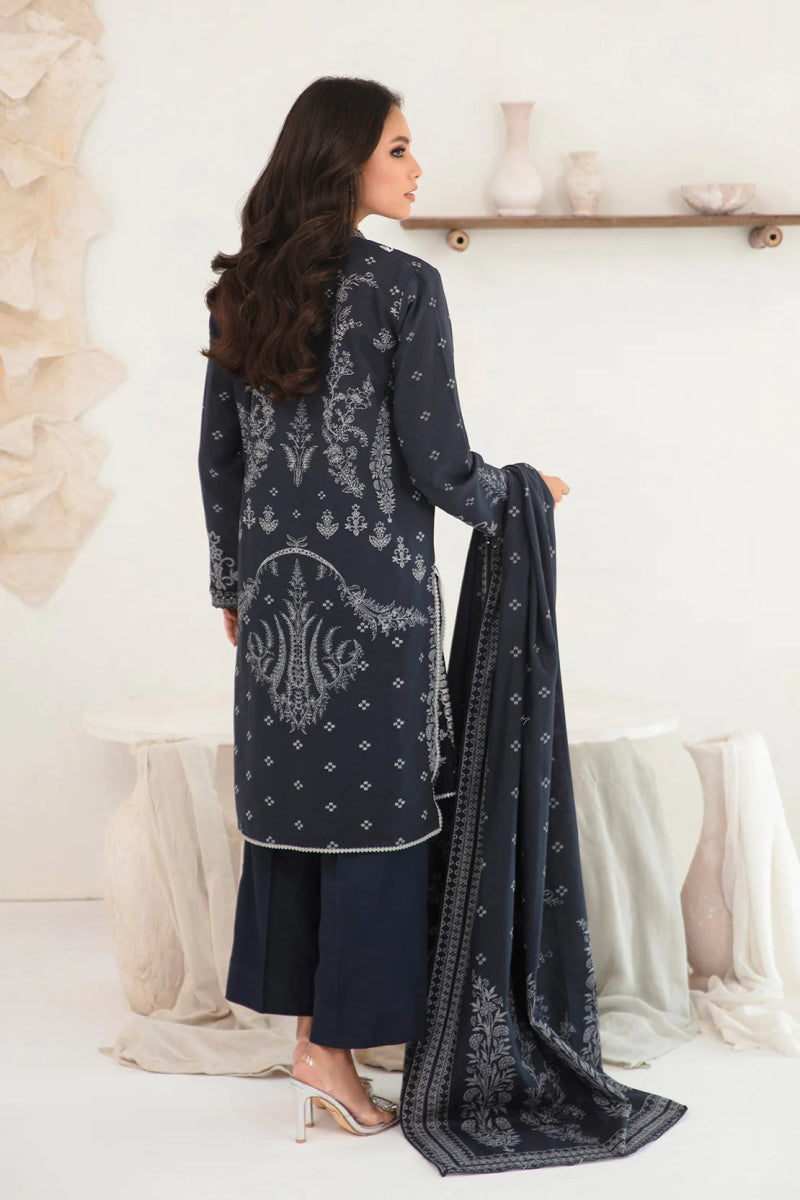 So Kamal Embroidered Khaddar 3 Piece Suit SKA69 - Designer dhaage