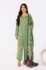 So Kamal Embroidered Linen 3 Piece Suit SKA65 - Designer dhaage