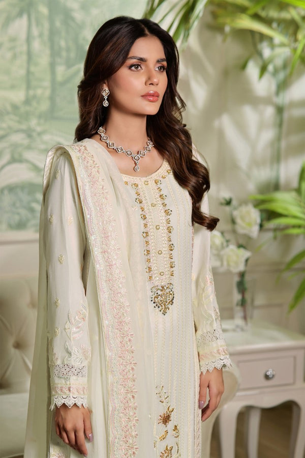 Wardah Uzair Embellished Chiffon Pakistani Wedding Wear WAR23 - Designer dhaage