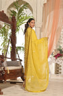 Wardah Uzair Pakistani Chiffon Gown Maxi Dress WAR32 - Designer dhaage