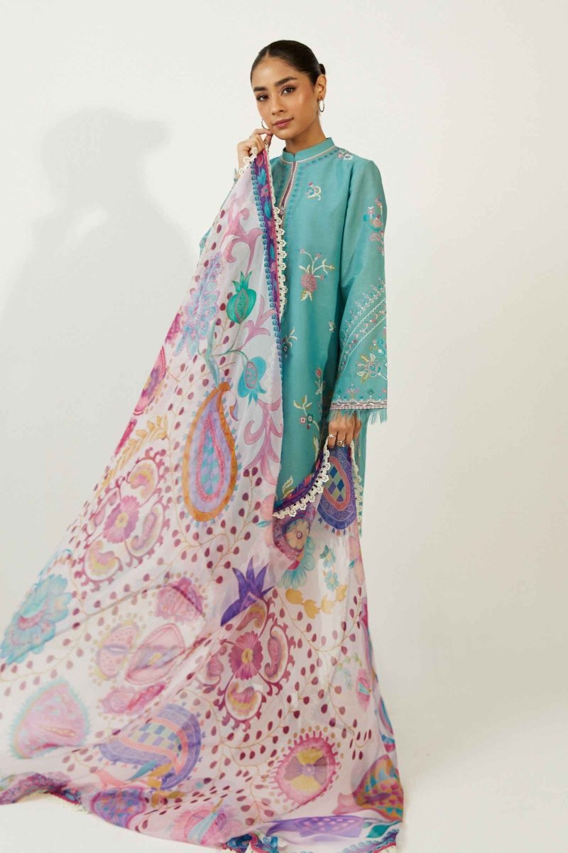 Zara Shahjahan Coco Lawn Pakistani Suit ZAR46 - Designer dhaage