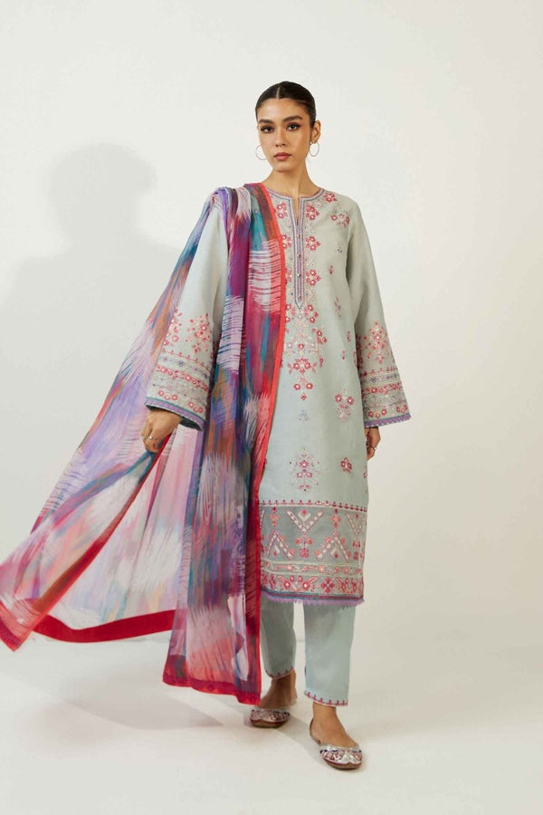 Zara Shahjahan Coco Lawn Pakistani Suit ZAR48 - Designer dhaage