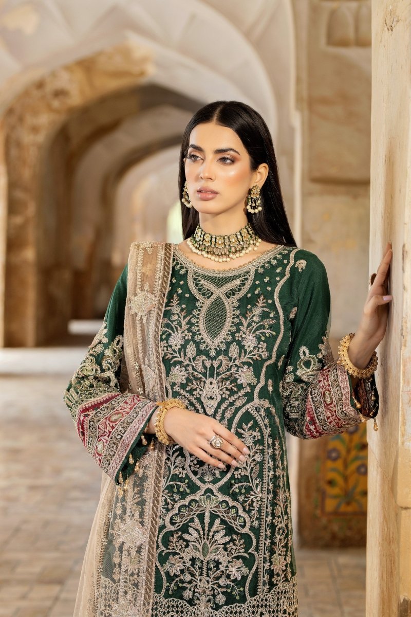 Imrozia Net Formal Pakistani Wedding Wear Wafa IMR156