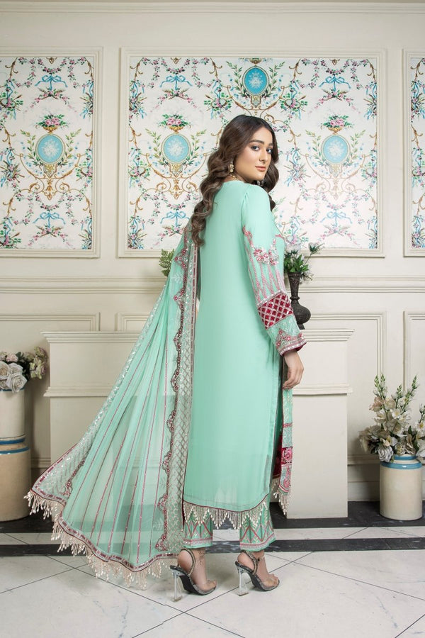 Mihrimah Chiffon Formal Suit MIH33-Designer dhaage