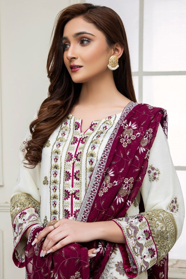 Mihrimah Chiffon Formal Suit MIH30-Designer dhaage