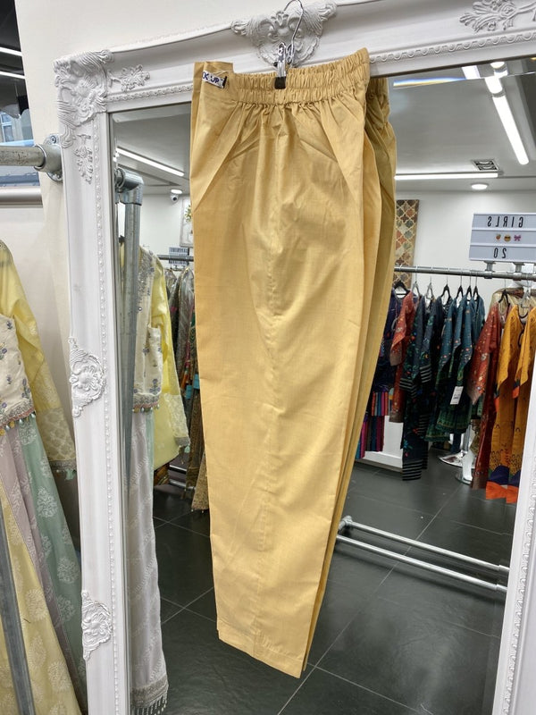 Fashionable Trombone Yellow Trouser Suit with Sequins LSTV114486